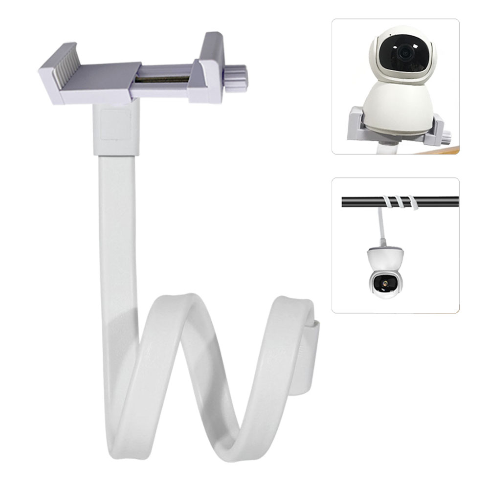 Baby Products Video - Long White Silicone Flexível Titular Monitor