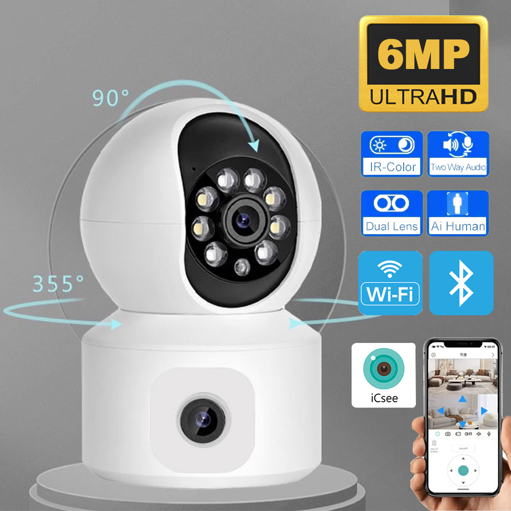 Baby Products Video - Câmera IP WiFi ICSEE 6MP com