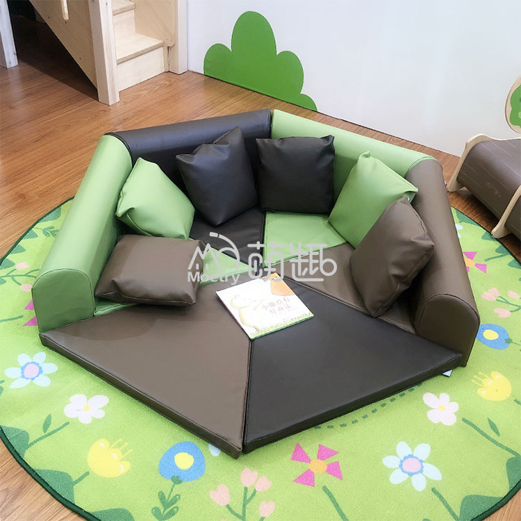 Play Mat - Tapete Hexagonal Moetry de Cor Natural