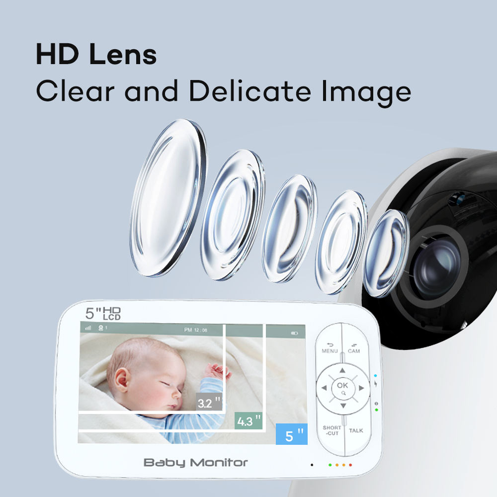 5 Polegada 2mp 1080p app contr - Baby Products Video avaliação e preço